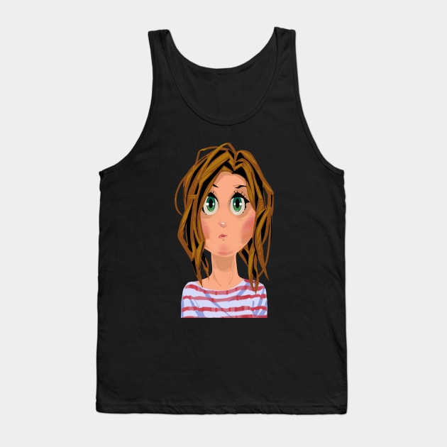 Grange Girl Tank Top by Dunkellkellera